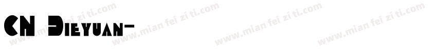 CN Dieyuan字体转换